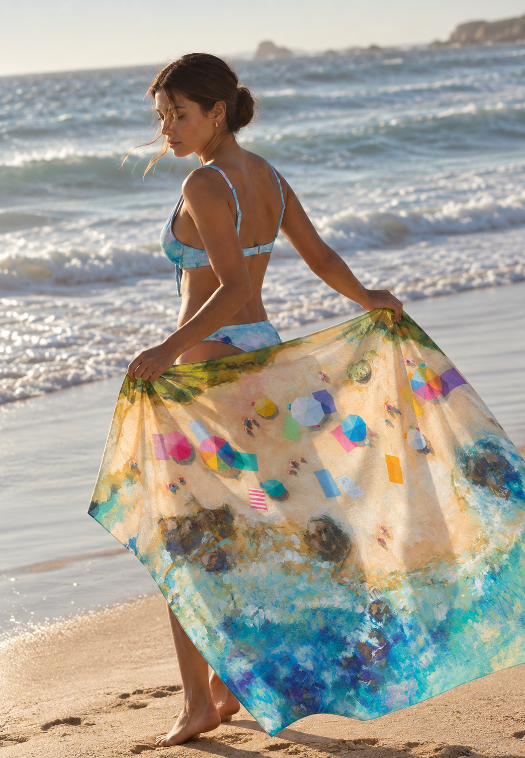 OASIS | Artist-Designed Beach Sarong – Wearable Art
