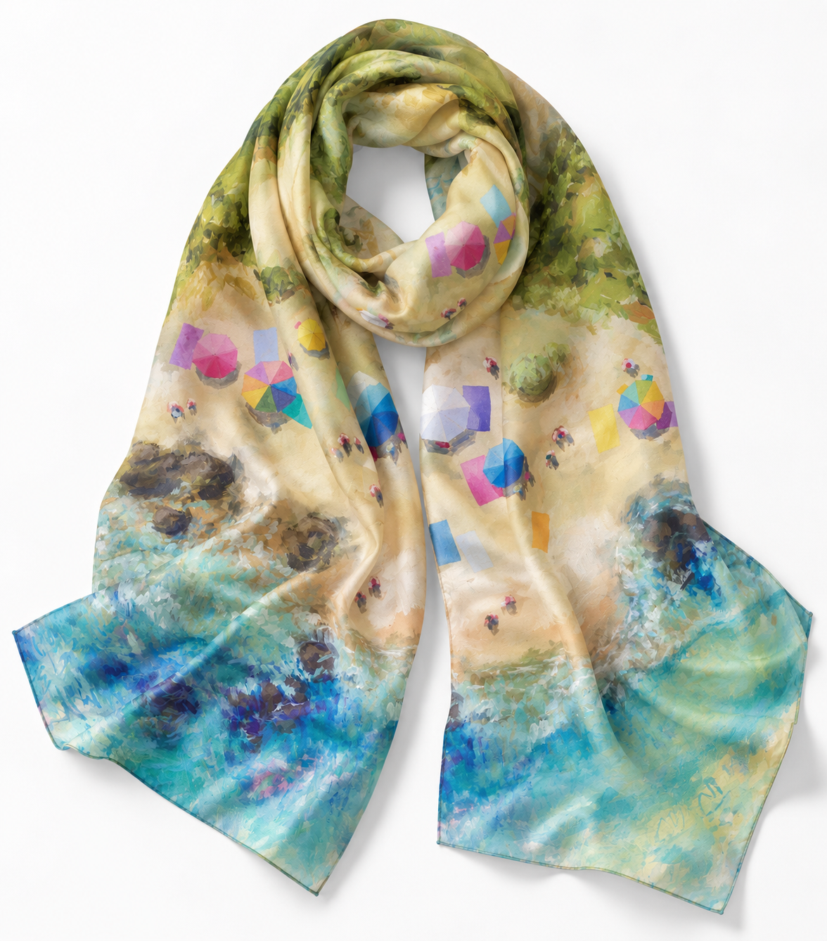 OASIS | Artist-Designed Beach Sarong – Wearable Art
