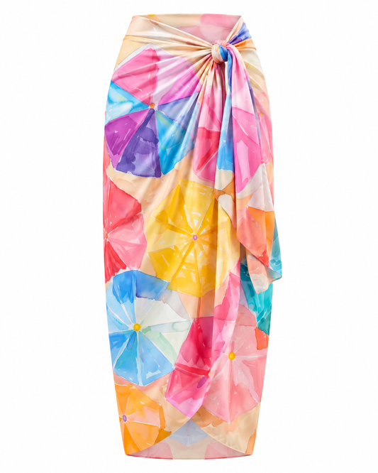 BUBBLEGUM BAY | Artist-Designed Beach Sarong